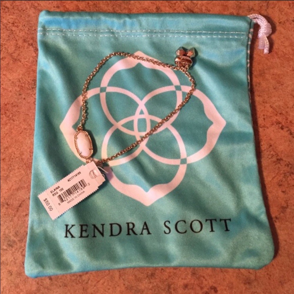 BNWT- Kendra Scott Elaina Bracelet in White Pearl.